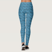 Blau-Leopard-Muster Leggings (Rückseite)