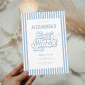 Blau Letzter Splash-Junggeselinnen-Abschied Einladung