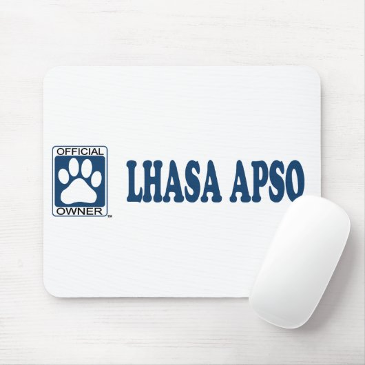 Blau Lhasas Apso Mousepad (Mit Mouse)