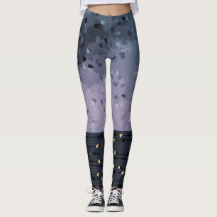 Blau-lila, Abstraktion Leggings