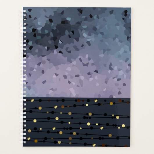 Blau-lila, Abstraktion Planer (Vorderseite)