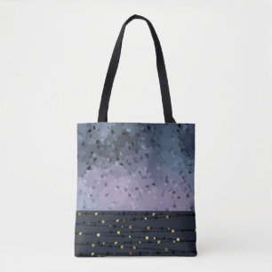 Blau-lila, Abstraktion Tasche