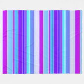 Blau lila, gestreift fleecedecke (Vorderseite (Horizontal))