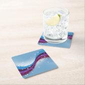 Blau, Lila Glitzer Funkelnd Untersetzer Set (Vor Ort)