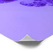 Blau Lila Herzposter Poster (Ecke)