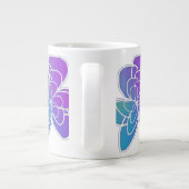Blau Lila Jumbo-Tasse (Rückseite)