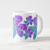 Blau Lila Jumbo-Tasse (Vorderseite Rechts)