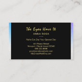 *~* BLAU - LILA Lashes Visitenkarte (Rückseite)