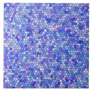 Blau Lila Mosaikmuster Fliese