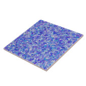 Blau Lila Mosaikmuster Fliese (Seite)