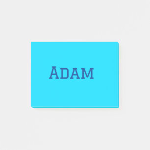 Blau lila Name Text zurück zur Schulnachricht s Post-it Klebezettel