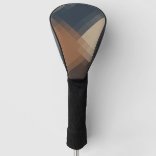 Blau Lila Orange Beige Stilvolles Muster Golf Headcover