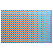Blau Lila Orange Punkte-Muster Stoff (Yard (91,4 cm))