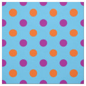 Blau Lila Orange Punkte-Muster Stoff (Muster)