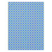 Blau Lila Orange Punkte-Muster Tischdecke (Vorderseite)