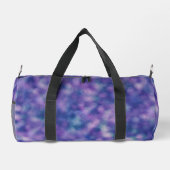 Blau Lila rosa Einzigartiger Cooler Chic Duffle Bag (Rückseite)