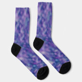Blau Lila rosa Einzigartiger Cooler Chic Socken (Rechts)
