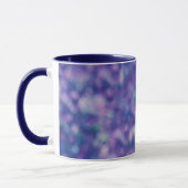 Blau Lila rosa Einzigartiger Cooler Chic Tasse (Links)