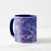 Blau Lila rosa Einzigartiger Cooler Chic Tasse (Vorderseite Links)
