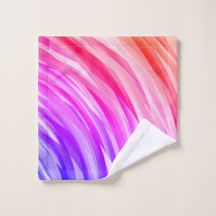 Blau Lila rosa Rosa Gelb Waschlappen