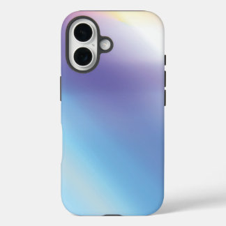 Blau Lila Rosa und Gelb Abstrakte Kunst iPhone 16 Hülle