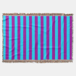 Blau Lila Streifen Design Decke