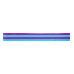 Blau Lila Streifen Design  Satinband