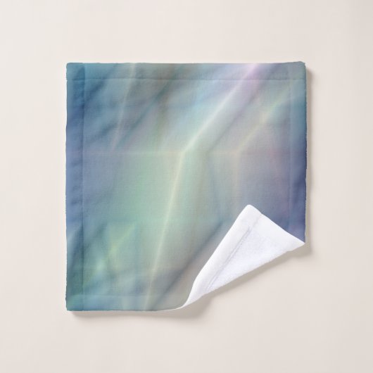 blau lila und grün abstrakt badhandtuch set (Waschlappen)