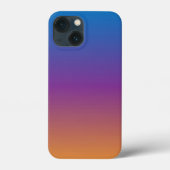 Blau, Lila und Orangen Gradient Case-Mate iPhone Hülle (Rückseite)