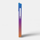 Blau, Lila und Orangen Gradient Case-Mate iPhone Hülle (Rückseite / Links)