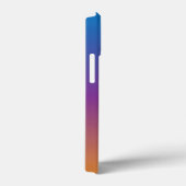 Blau, Lila und Orangen Gradient Case-Mate iPhone Hülle (Rückseite / Rechts)