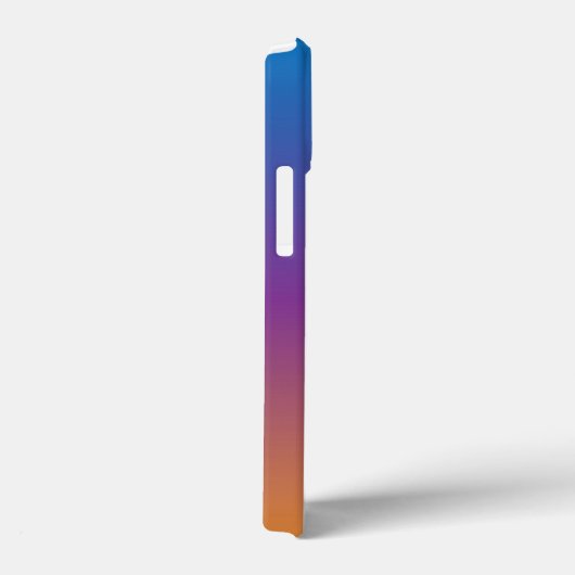 Blau, Lila und Orangen Gradient Case-Mate iPhone Hülle (Rückseite / Rechts)