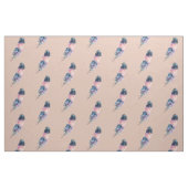 Blau, Lila und rosa Boho Feather mit Beige Stoff (Fat Quarter (45,7 x 55,9 cm))