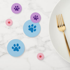 Blau, Lila und rot Konfetti