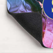 Blau, Lila und rot-violett Flüssigkeits-Tinte, Mon Mousepad (Ecke)