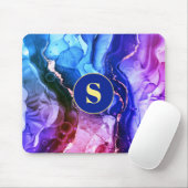 Blau, Lila und rot-violett Flüssigkeits-Tinte, Mon Mousepad (Mit Mouse)