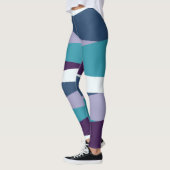 Blau Lila und weiß Leggings (Links)