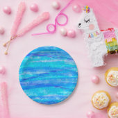 Blau, Lila, Wasser Pappteller (Party)