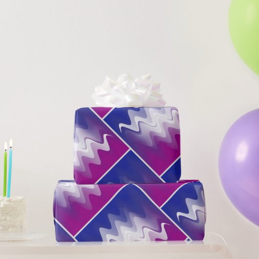 Blau lila weiß geschenkpapier (Partygeschenke)