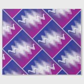 Blau lila weiß geschenkpapier (Flach)