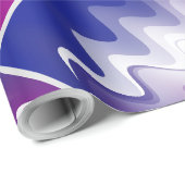 Blau lila weiß geschenkpapier (Rolleneckpunkt)