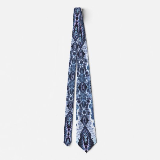 Blau/lila/weiß Krawatte (Rückseite)