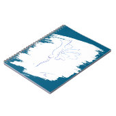 Blau-Linie 1 Notizblock (Linke Seite)