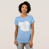 Blau-Linie 3 T-Shirt (Vorne ganz)