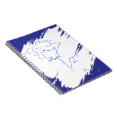 Blau-Linie 4 Notizblock (Rechte Seite)