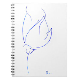 Blau-Linie 6 Notizblock