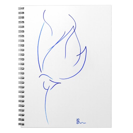 Blau-Linie 6 Notizblock (Vorderseite)