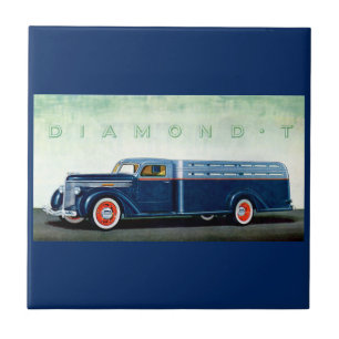 Blau-LKW 1937 des Diamanten T Fliese