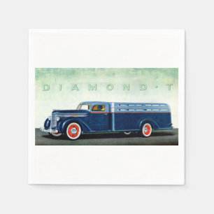 Blau-LKW 1937 des Diamanten T Serviette