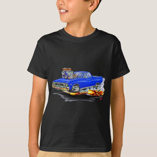 Blau-LKW 1967 EL Camino T-Shirt (Vorderseite)